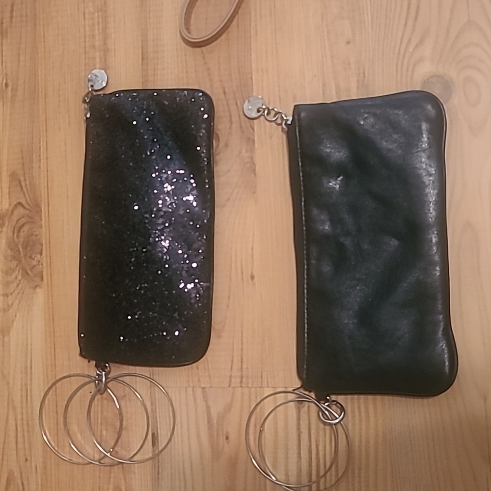 Black wristlet bags